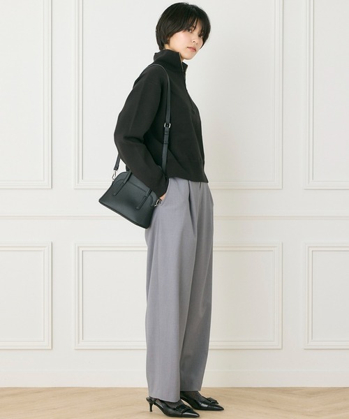 INED CLARO（イネドクラロ）の「カーブタックパンツ（その他パンツ・レディース・ベージュ/ネイビー/グレー・9号/11号）」の12枚目の写真