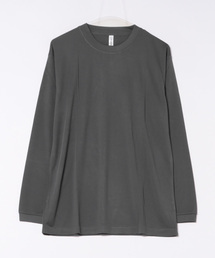 SETUP7 | 【wundou】アースカラー長袖 無地 Tシャツ ロンT  オーバーサイズ ビッグシルエット P951(Tシャツ/カットソー)