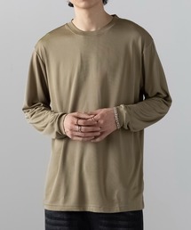 【wundou】アースカラー長袖 無地 Tシャツ ロンT オーバーサイズ ビッグシルエット P951