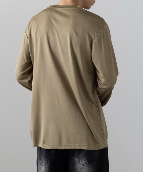 SETUP7（セットアップセブン）の「【wundou】アースカラー長袖 無地 Tシャツ ロンT  オーバーサイズ ビッグシルエット P951（Tシャツ/カットソー・メンズ・カーキ/グレー/ブラウン・L/XL/XXL）」の11枚目の写真