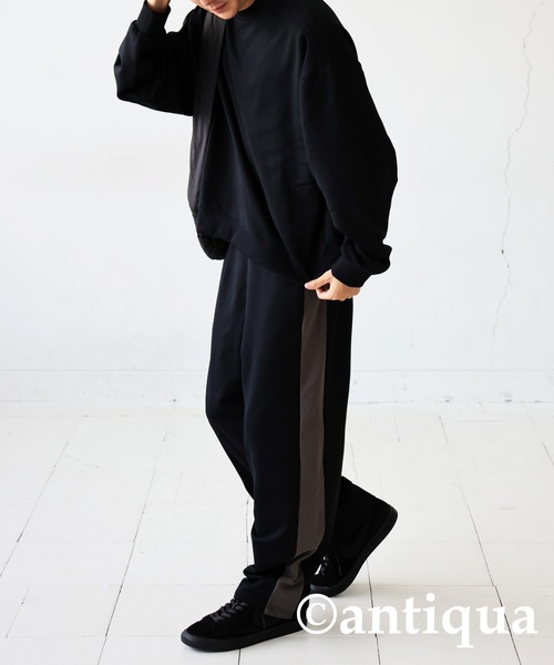 antiqua(アンティカ)の「配色タックパンツ(その他パンツ・レディース・ブラック系その他/ブルー系その他・P/R)」の6枚目の写真