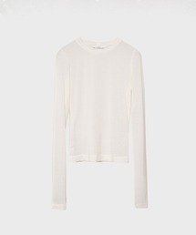 【CINOH/チノ】《STUDIOUS別注》TENCEL CASHMERE LONG SLEEVE KNIT/長袖ニット