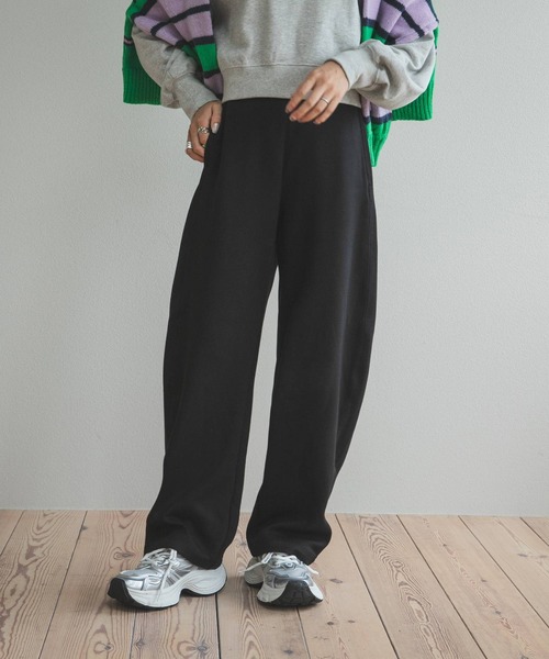 bohmal（ボマール）の「ボンディングカーブパンツ（その他パンツ・レディース・ブラック/アイボリー・MEDIUM）」の18枚目の写真