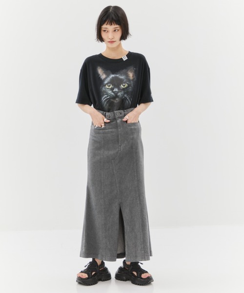 STUDIOUS ステュディオス　バックフレアデニムスカート STUDIOUS/ステュディオス】バックフレアデニムスカート