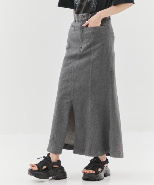 STUDIOUS ステュディオス　バックフレアデニムスカート STUDIOUS/ステュディオス】バックフレアデニムスカート（スカート