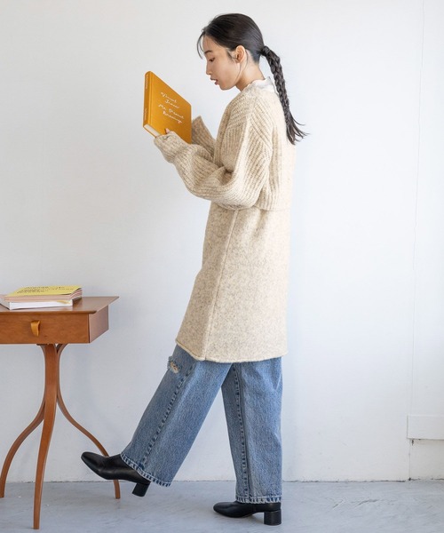 セール】メランジカーディガンキャミ2Pワンピース 152617