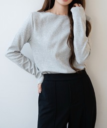 【選べる2タイプ】ボートネックロングTシャツ