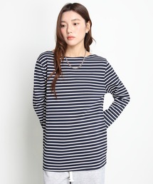 【選べる2タイプ】ボートネックロングTシャツ