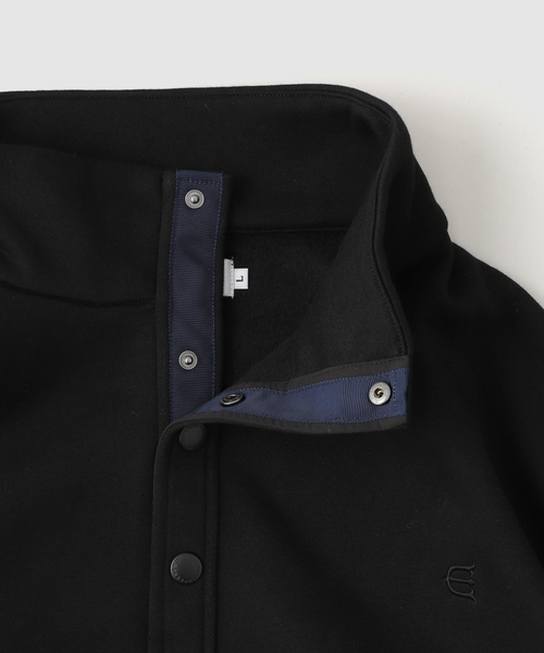 トップス Evisen SNAP BUTTON STAND SWEAT TOP SNAP BUTTON STAND SWEAT TOP - BLACK – Evisen Skateboards ゑ