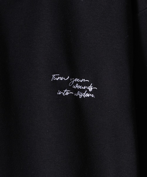 WS select ストレッチ裏起毛 ワンポイント刺繍 花柄デザインスウェットシャツ（スウェット）｜FUNALIVE（ファンアライブ）