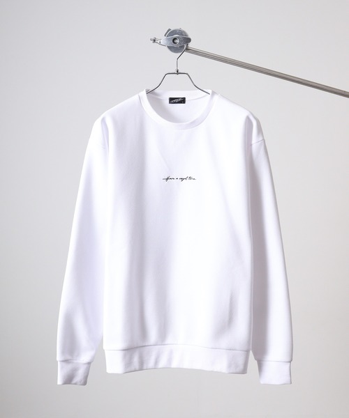 WS select ストレッチ裏起毛 ワンポイント刺繍 花柄デザインスウェットシャツ（スウェット）｜FUNALIVE（ファンアライブ）