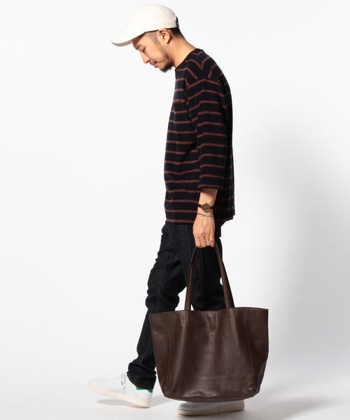 B:MING by BEAMS（ビーミングバイビームス）の「ビーミング by ビームス / カウレザートートバッグ（トートバッグ・メンズ・ブラック/ネイビー・ONE SIZE）」の16枚目の写真