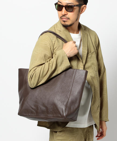 B:MING by BEAMS（ビーミングバイビームス）の「ビーミング by ビームス / カウレザートートバッグ（トートバッグ・メンズ・ブラック/ネイビー・ONE SIZE）」の11枚目の写真