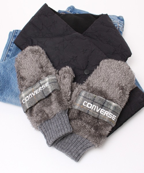 【CONVERSE/コンバース】フリースバンド ボアグローブ ミトン