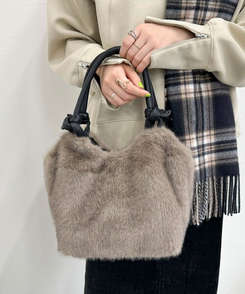 【セール】ノットハンドルファートートバッグ（ショルダーバッグ）｜fredy emue（フレディエミュ）