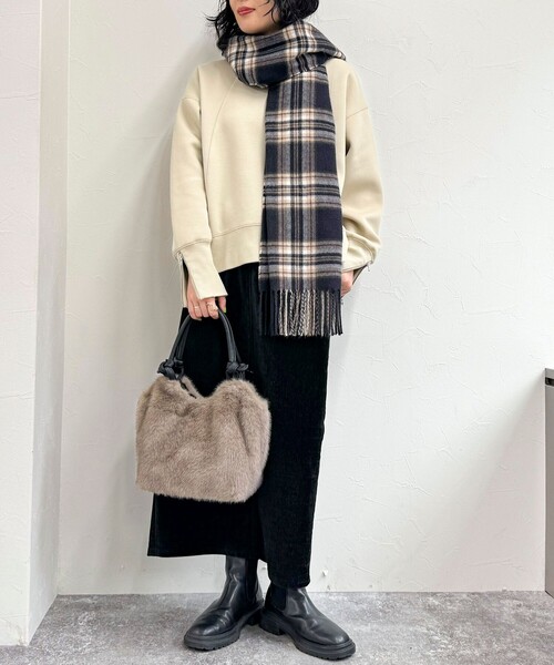 fredy emue（フレディエミュ）の「ノットハンドルファートートバッグ（ショルダーバッグ・レディース・グレイッシュベージュ/ベージュ・FREE）」の15枚目の写真