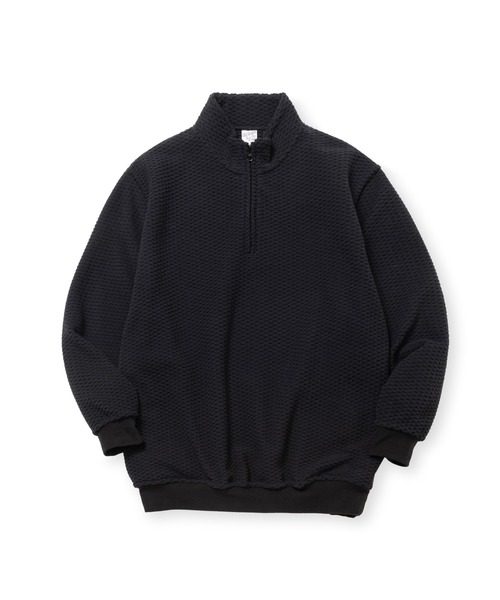 CALEE(キャリー)の「UNEVEN FLLECE HALF ZIP SW(スウェット・メンズ・グレー/ブラック・MEDIUM/LARGE/X-LARGE)」の7枚目の写真