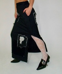 Six M | 【Six M/シックスエム】ダメージパッチワークスカート(スカート)