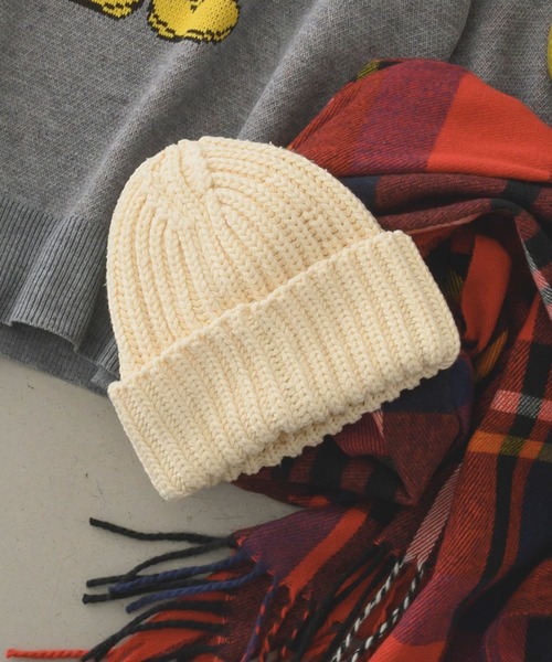 studio CLIP（スタディオクリップ）の「バルキーリブワッチ（ニットキャップ/ビーニー・レディース・グリーン/グレー/ブラック/アイボリー・FREE）」の7枚目の写真