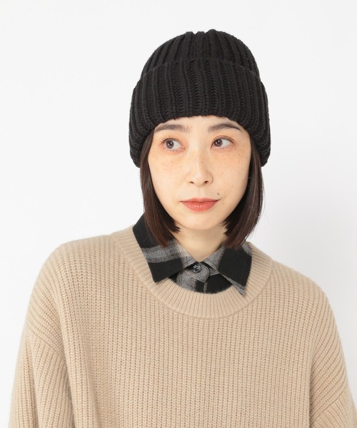 studio CLIP（スタディオクリップ）の「バルキーリブワッチ（ニットキャップ/ビーニー・レディース・グリーン/グレー/ブラック/アイボリー・FREE）」の9枚目の写真