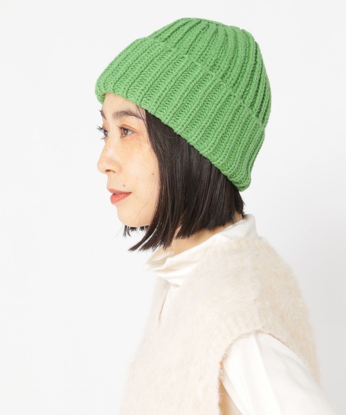 studio CLIP（スタディオクリップ）の「バルキーリブワッチ（ニットキャップ/ビーニー・レディース・グリーン/グレー/ブラック/アイボリー・FREE）」の10枚目の写真
