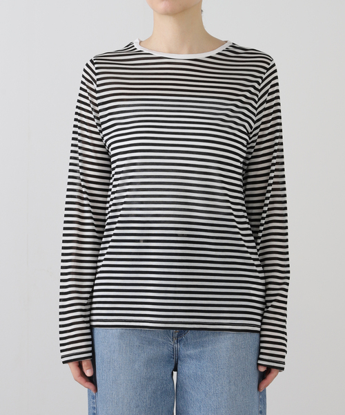 B.C STOCK(ベーセーストック)の「《追加4》シアークルーネックロンTEE(Tシャツ/カットソー・レディース・ブラック/ホワイト/ブラック系その他・FREE)」の18枚目の写真