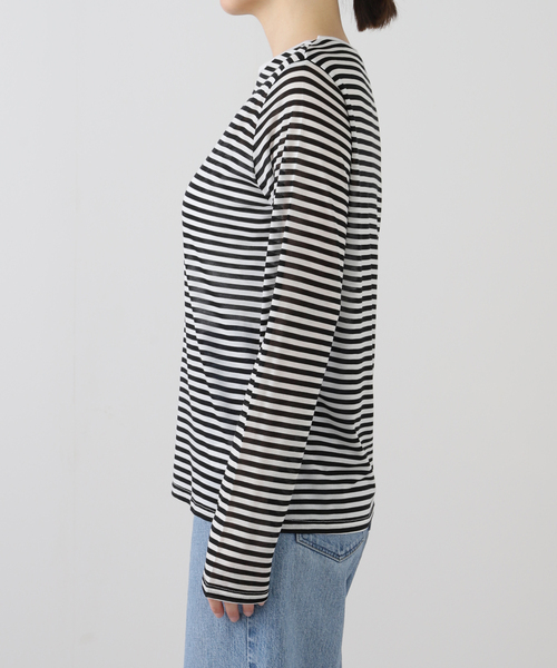 B.C STOCK(ベーセーストック)の「《追加4》シアークルーネックロンTEE(Tシャツ/カットソー・レディース・ブラック/ホワイト/ブラック系その他・FREE)」の17枚目の写真