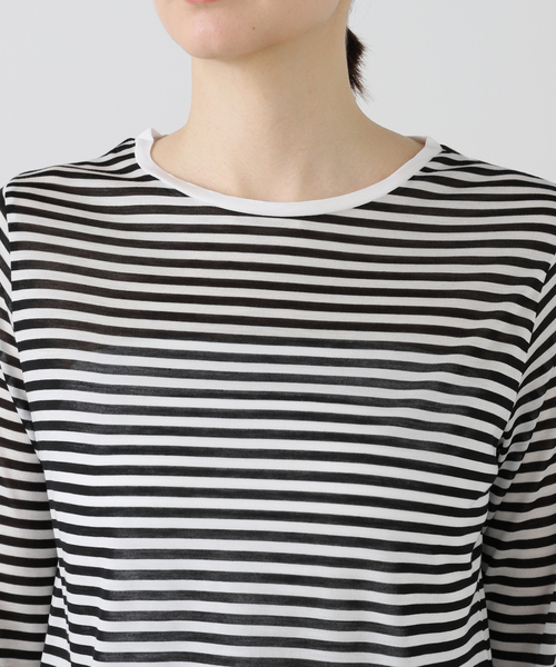 B.C STOCK(ベーセーストック)の「《追加4》シアークルーネックロンTEE(Tシャツ/カットソー・レディース・ブラック/ホワイト/ブラック系その他・FREE)」の15枚目の写真