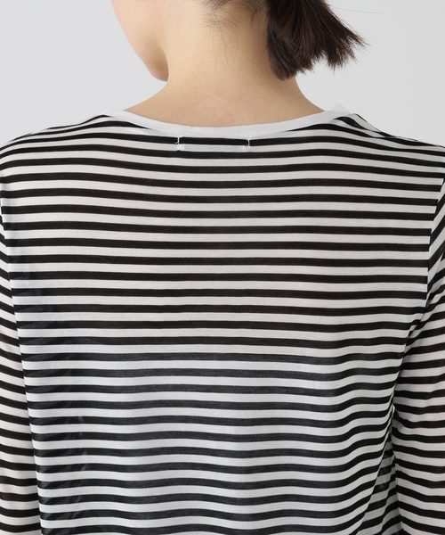 B.C STOCK(ベーセーストック)の「《追加4》シアークルーネックロンTEE(Tシャツ/カットソー・レディース・ブラック/ホワイト/ブラック系その他・FREE)」の14枚目の写真