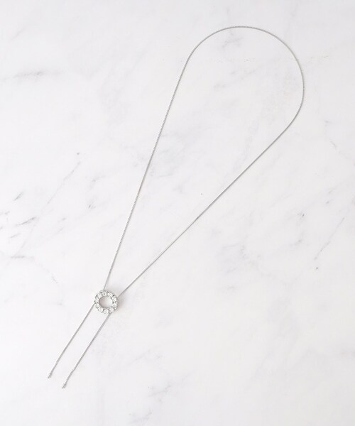 SHOO・LA・RUE（シューラルー）の「ビジューループタイネックレス（ネックレス・レディース・シルバー系その他/ゴールド/シルバー・00）」の6枚目の写真