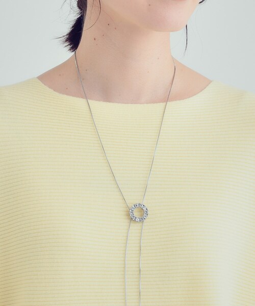 SHOO・LA・RUE（シューラルー）の「ビジューループタイネックレス（ネックレス・レディース・シルバー系その他/ゴールド/シルバー・00）」の10枚目の写真