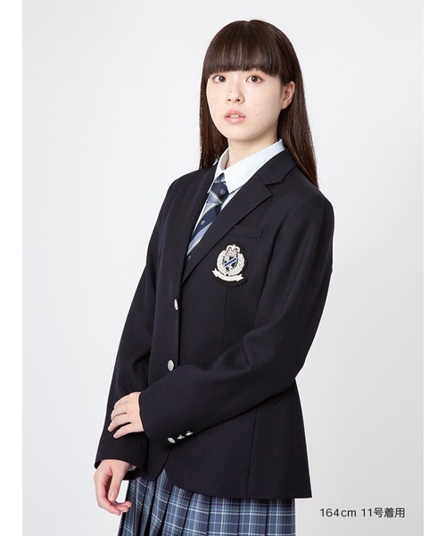 ジャケット シルバーエンブレム ブレザー 制服 学生 中学 高校