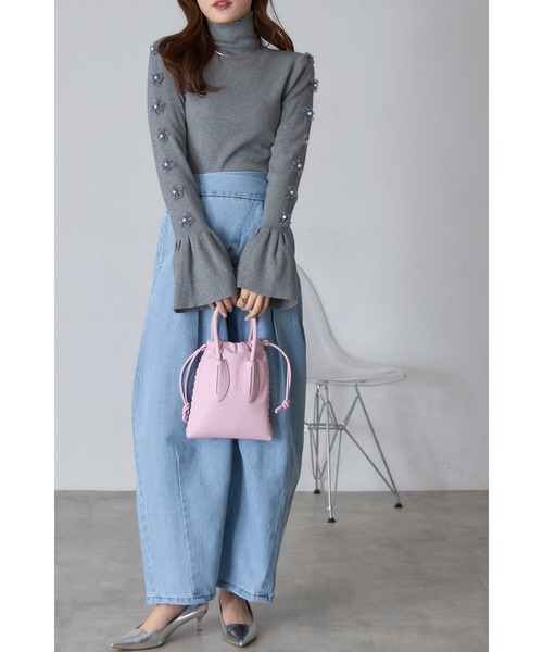 &. NOSTALGIA（アンドドットノスタルジア）の「【ZOZO限定】アシメタックデニムパンツ（デニムパンツ・レディース・インディゴブルー/ライトブルー・M）」の22枚目の写真