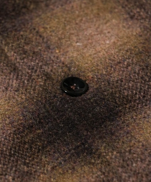 TOWNCRAFT(タウンクラフト)の「TOWNCRAFT / タウンクラフト WOOL CHECK LOOP COLLAR SHIRTS ウール チェック ループカラーシャツ(シャツ/ブラウス・メンズ・ブラウン/グリーン/ブラック・LARGE/MEDIUM)」の17枚目の写真