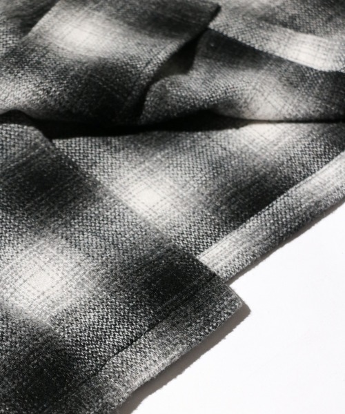 TOWNCRAFT(タウンクラフト)の「TOWNCRAFT / タウンクラフト WOOL CHECK LOOP COLLAR SHIRTS ウール チェック ループカラーシャツ(シャツ/ブラウス・メンズ・ブラウン/グリーン/ブラック・LARGE/MEDIUM)」の21枚目の写真