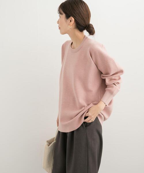 URBAN RESEARCH DOORS（アーバンリサーチドアーズ）の「コクーンシルエットチュニックニット（ニット/セーター・レディース・ピンク/チャコールグレー/グレー系その他・MEDIUM）」の8枚目の写真