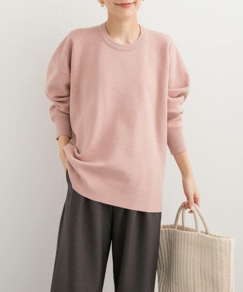 URBAN RESEARCH DOORS（アーバンリサーチドアーズ）の「コクーンシルエットチュニックニット（ニット/セーター・レディース・ピンク/チャコールグレー/グレー系その他・MEDIUM）」の11枚目の写真