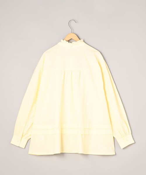 coen（コーエン）の「ワッシャーコットンフリルチュニックブラウス（シャツ/ブラウス・レディース・ブラック/オフホワイト/クリーム・FREE）」の7枚目の写真