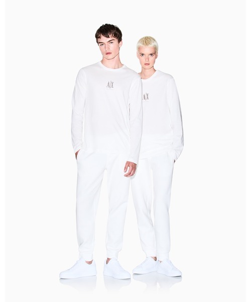 ARMANI EXCHANGE（アルマーニエクスチェンジ）の「【A|X アルマーニ エクスチェンジ】ICON 長袖クルーネックTシャツ/SLIM（Tシャツ/カットソー・メンズ・ブラック/ホワイト・XX-LARGE/X-SMALL/X-LARGE/SMALL/MEDIUM/LARGE）」の11枚目の写真