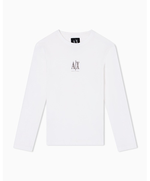 ARMANI EXCHANGE（アルマーニエクスチェンジ）の「【A|X アルマーニ エクスチェンジ】ICON 長袖クルーネックTシャツ/SLIM（Tシャツ/カットソー・メンズ・ブラック/ホワイト・XX-LARGE/X-SMALL/X-LARGE/SMALL/MEDIUM/LARGE）」の17枚目の写真