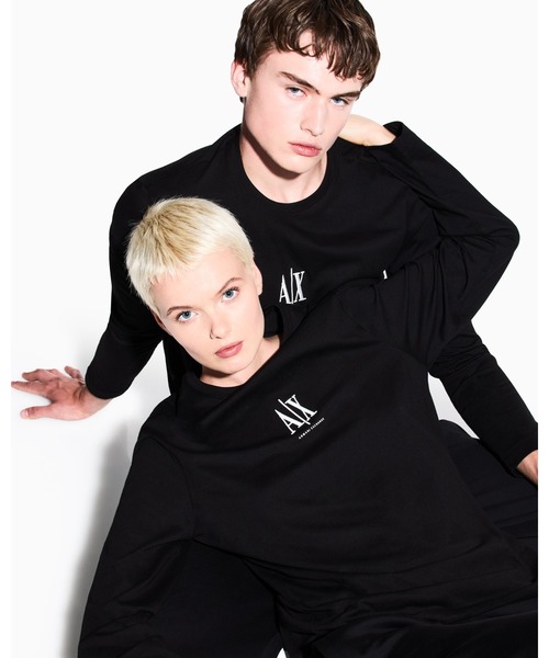 A|X アルマーニ エクスチェンジ】ICON 長袖クルーネックTシャツ/SLIM