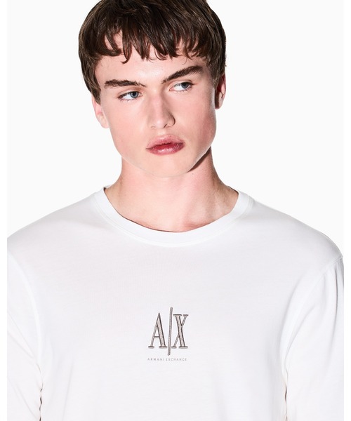 A|X アルマーニ エクスチェンジ】ICON 長袖クルーネックTシャツ/SLIM