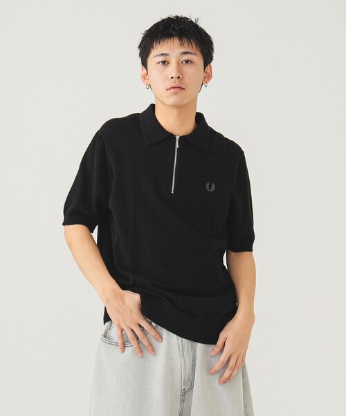 【別注】FRED PERRY / ハーフジップ ニットポロ（ポロシャツ）｜FRED PERRY（フレッドペリー） 14,839円