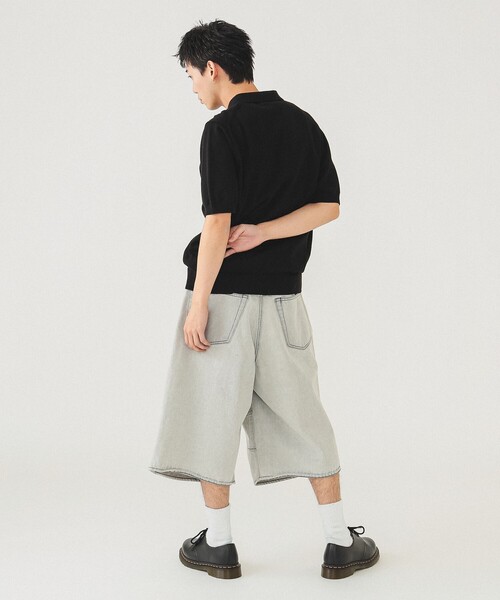 FRED PERRY(フレッドペリー)の「【別注】FRED PERRY / ハーフジップ ニットポロ(ポロシャツ・メンズ・ネイビー/ブラック・S/M/L/XL)」の6枚目の写真