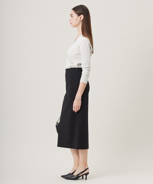 ICB(アイシービー)の「【洗える】 コットンコンプレッシャー スカート(スカート・レディース・ライトイエロー系/ブラック系・MEDIUM/SMALL/X-SMALL)」の5枚目の写真