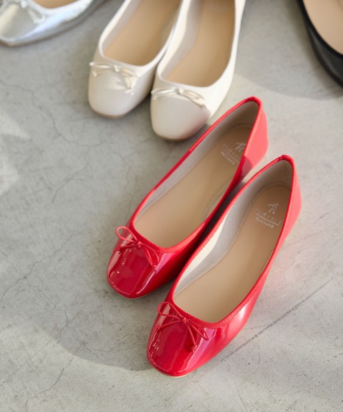 ROPE' PICNIC(ロペピクニック)の「【AIRina/エアリーナ】軽くてやわらかいバレエシューズ(バレエシューズ・レディース・キナリ/レッド/ピンク/シルバー/ブラック・S/M/L)」の4枚目の写真