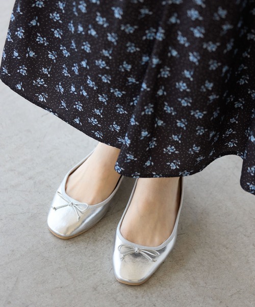 ROPE' PICNIC(ロペピクニック)の「【AIRina/エアリーナ】軽くてやわらかいバレエシューズ(バレエシューズ・レディース・キナリ/レッド/ピンク/シルバー/ブラック・S/M/L)」の5枚目の写真