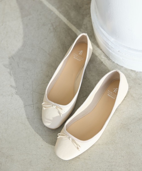 ROPE' PICNIC(ロペピクニック)の「【AIRina/エアリーナ】軽くてやわらかいバレエシューズ(バレエシューズ・レディース・キナリ/レッド/ピンク/シルバー/ブラック・S/M/L)」の2枚目の写真