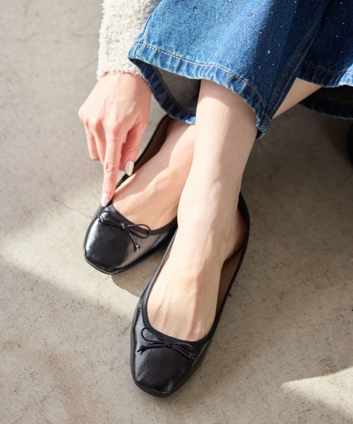 ROPE' PICNIC(ロペピクニック)の「【AIRina/エアリーナ】軽くてやわらかいバレエシューズ(バレエシューズ・レディース・キナリ/レッド/ピンク/シルバー/ブラック・S/M/L)」の3枚目の写真