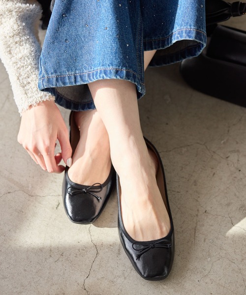 ROPE' PICNIC(ロペピクニック)の「【AIRina/エアリーナ】軽くてやわらかいバレエシューズ(バレエシューズ・レディース・キナリ/レッド/ピンク/シルバー/ブラック・S/M/L)」の9枚目の写真